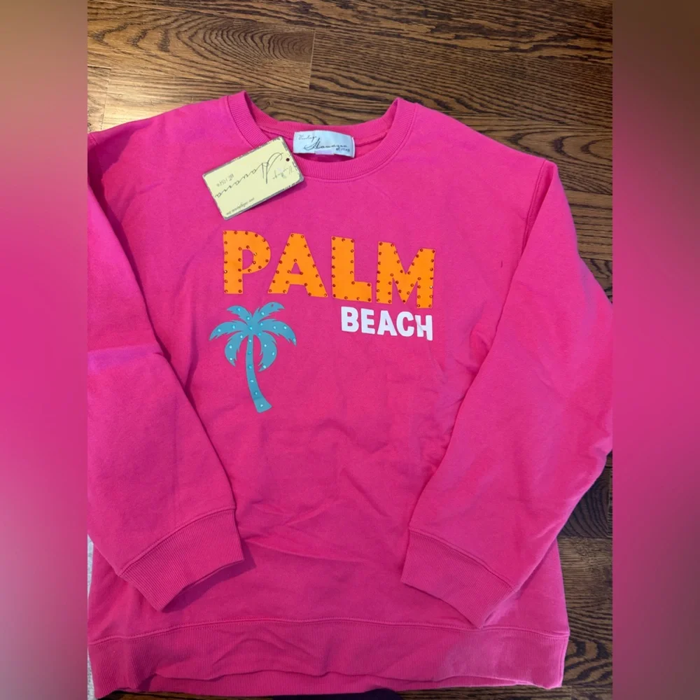 Vintage Havana Pink Palm Beach Sweatshirt - Picture 2 of 2